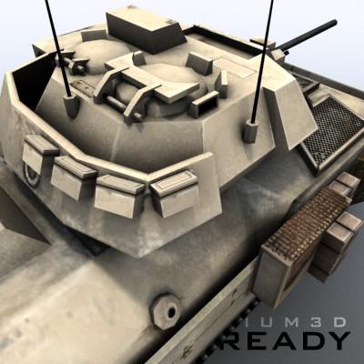 3D Model of Low poly Bradley M2A2 - 3D Render 7